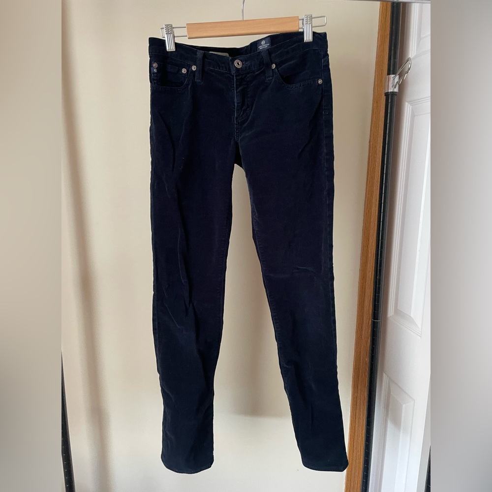 AG Dark Blue Corduroy Pants